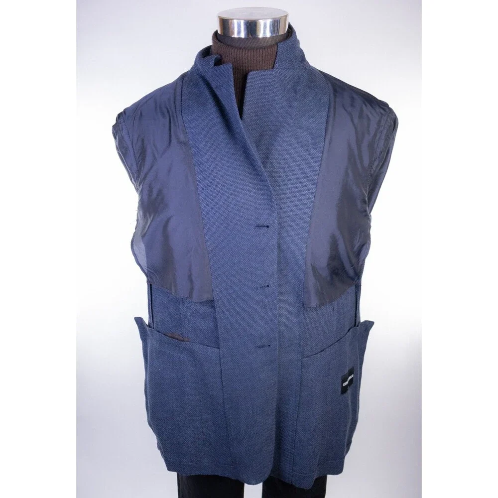 Giorgio Armani Blazer Sport Coat Sz 44L Blue Wool Three Button Jacket